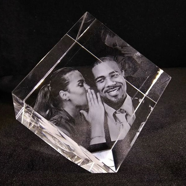 3D Crystal - Corner Cut Diamond